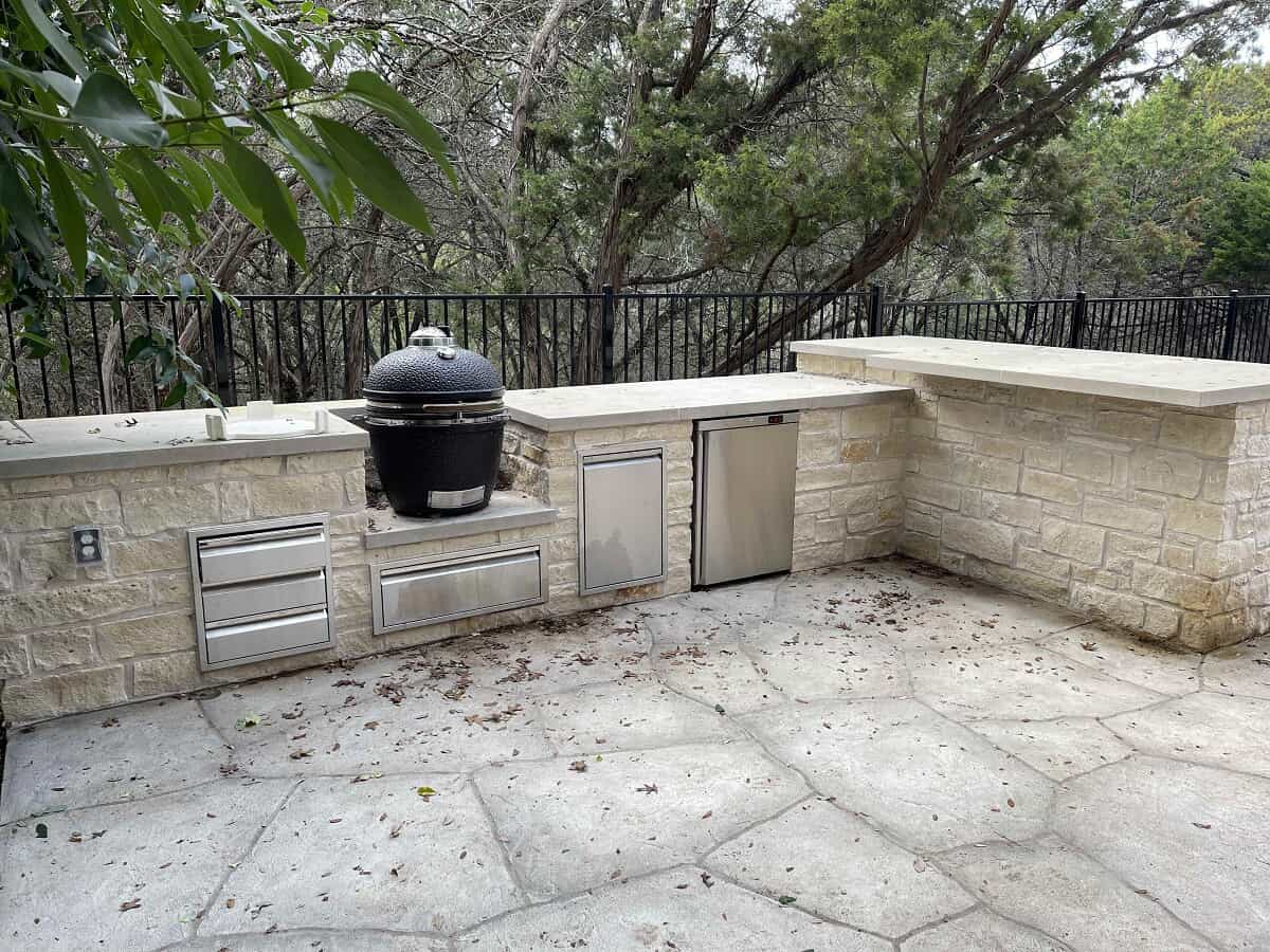 SW Austin Poolside Custom Outdoor Kitchen